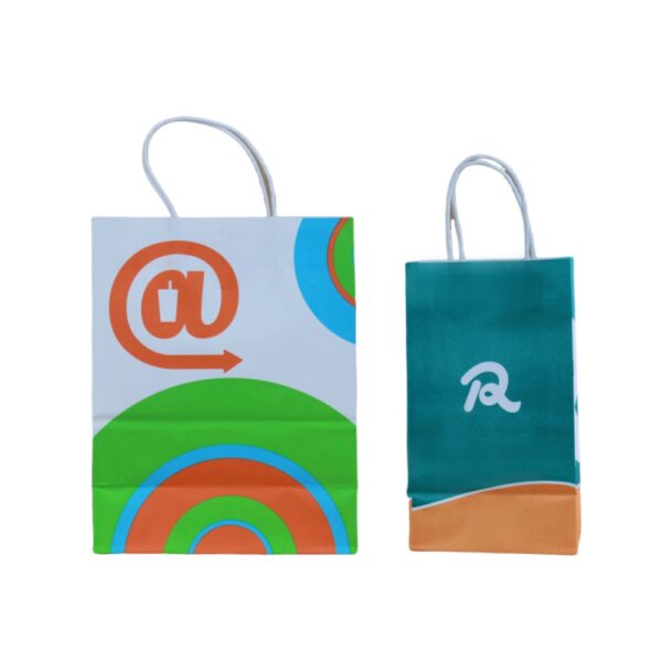 custom kraft Paper Gift Bags shopping bags white Maker