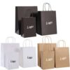 custom printing plain brown kraft paper bags Factories