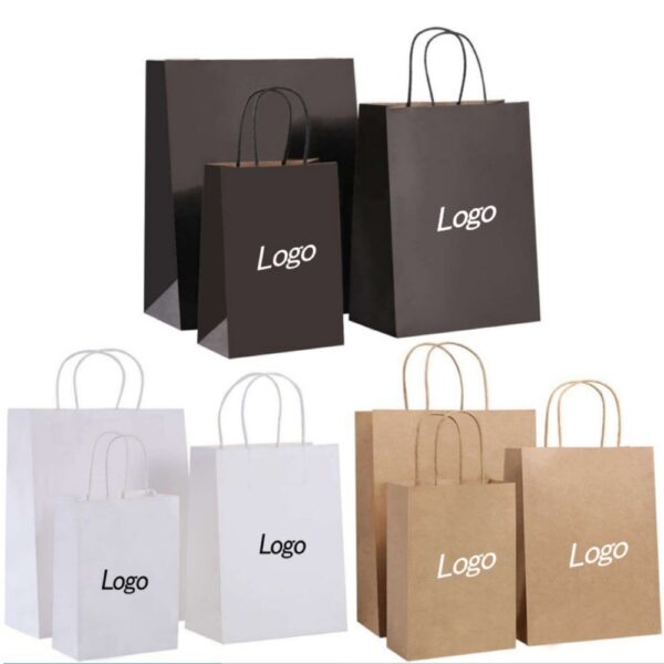custom printing plain brown kraft paper bags Factories