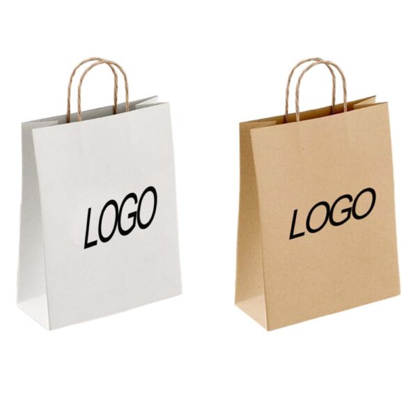 custom printing plain brown kraft paper bags Factories