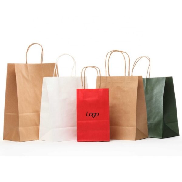 custom printing plain brown kraft paper bags Factories