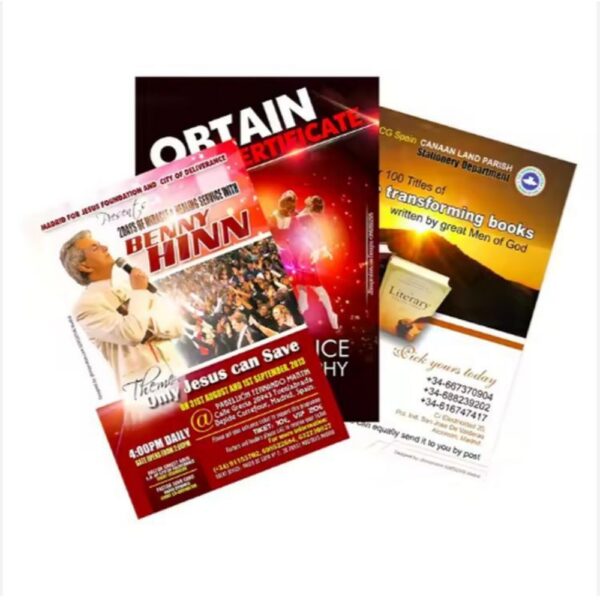 custom size poster brochure flyer Printing Services Dealers