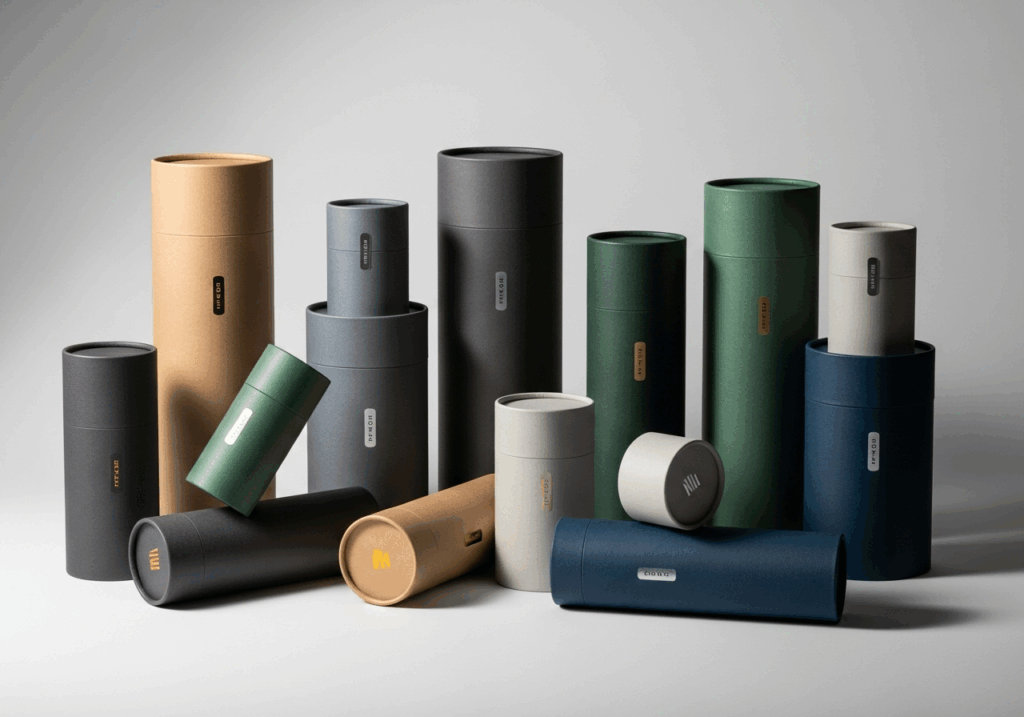 cylindrical paper box