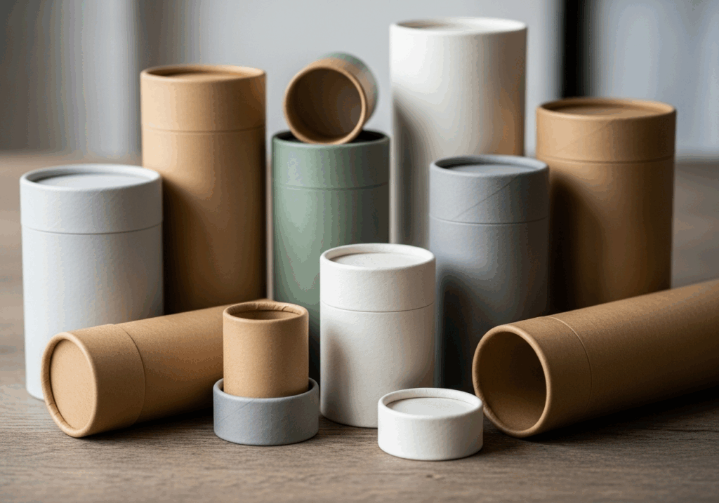 cylindrical paper box
