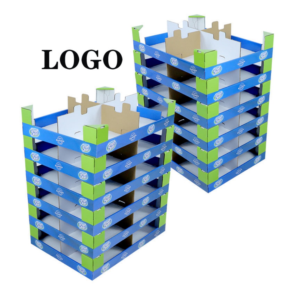 retail shop custom logo folding Cardboard Display Exporters