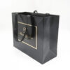 Black Foil Stamped Apparel Paper Bag with Ribbon Handles Black Foil Stamped Apparel Paper Bag with Ribbon Handles