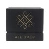 Black Foil Stamped Rigid Candle Box with Molded Tray Insert
