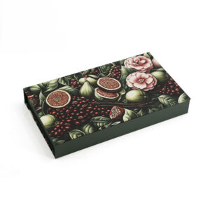Botanical Printed Rigid Perfume Box with White Foam Insert