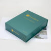 Custom Odd-Shaped Green Magnetic Rigid Box with Foam Insert
