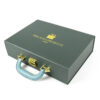 Dark Green Gift Suitcase Box with Handle and Molded Insert Dark Green Gift Suitcase Box with Handle and Molded Insert
