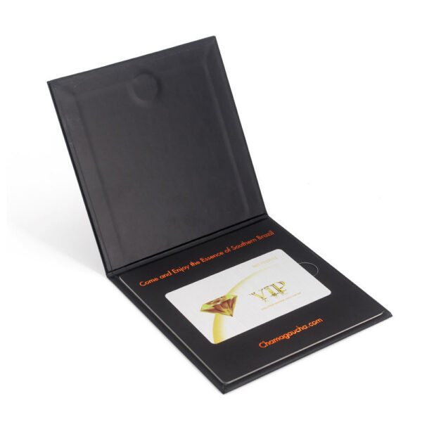 Foil Printed Rigid Restaurant Gift Card Presentation Folder Foil Printed Rigid Restaurant Gift Card Presentation Folder