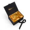 Gold Foil Competition Suit Rigid Box with Satin Inner Lining