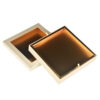 Gold Rigid Chocolate Display Box with Clear Windowed Lid Gold Rigid Chocolate Display Box with Clear Windowed Lid