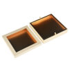 Gold Rigid Chocolate Display Box with Clear Windowed Lid Gold Rigid Chocolate Display Box with Clear Windowed Lid