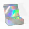 Holographic Magnetic Gift Box with Satin Ribbon Closure Holographic Magnetic Gift Box with Satin Ribbon Closure