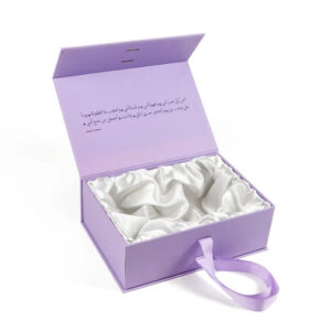 Lavender Rigid Mother's Day Gift Box with Satin Lining