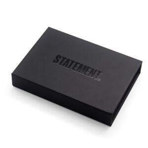 Luxury Black Magnetic Membership Card Box with Card Insert