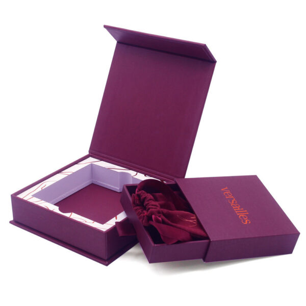 Luxury Cross Jewelry Rigid Gift Box with Drawer Pouch Set Luxury Cross Jewelry Rigid Gift Box with Drawer Pouch Set