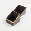 Luxury Hinged Candle Jar Rigid Gift Box with Gold Foil Rim