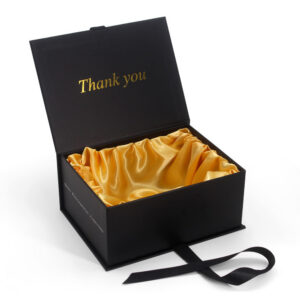 Luxury Rigid Apparel Gift Box with Satin Lining & Ribbon