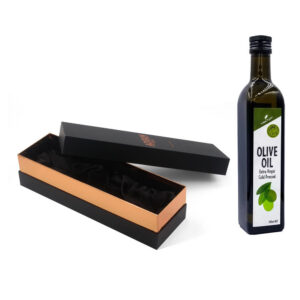 Luxury Rigid Olive Oil Bottle Gift Box with Satin Lining