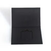 Matte Black Book Style Rigid Card Box with Cutout Insert Matte Black Book Style Rigid Card Box with Cutout Insert
