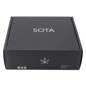 Matte Black CBD Wellness Spray Mailer Box with Tray Insert