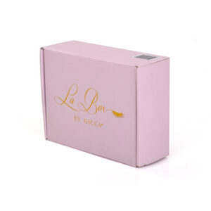 Pink Logo Printed Eyelash Organizer Mailer Box with Foam