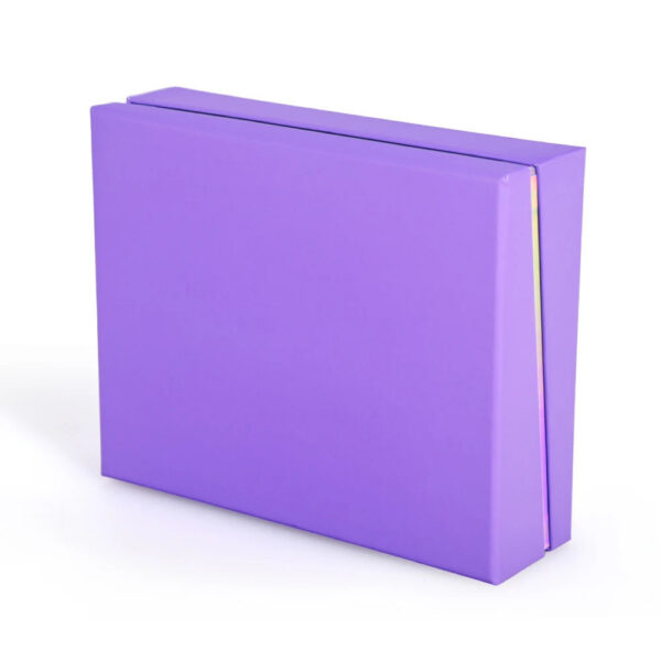 Purple Book Style Gift Box with Holographic Slotted Insert Purple Book Style Gift Box with Holographic Slotted Insert