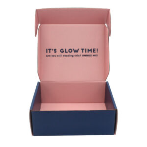 Retail-Ready Beauty Mailer Box with Pink Interior Print