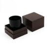 Rigid Croc Texture Candle Jar Box with Molded Black Insert Rigid Croc Texture Candle Jar Box with Molded Black Insert