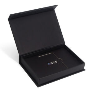 Rigid Magnetic Payment Card Box with Logo Printed Insert