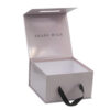 Rigid Wig Packaging Box with Ribbon Handle and Logo Print Rigid Wig Packaging Box with Ribbon Handle and Logo Print