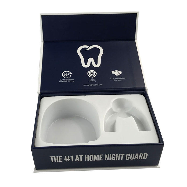 Custom Book Style Rigid Boxes Packaging with EVA Foam Lining and Magnetic Gift Box