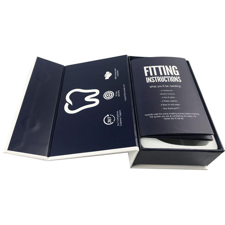 Custom Book Style Rigid Boxes Packaging with EVA Foam Lining and Magnetic Gift Box