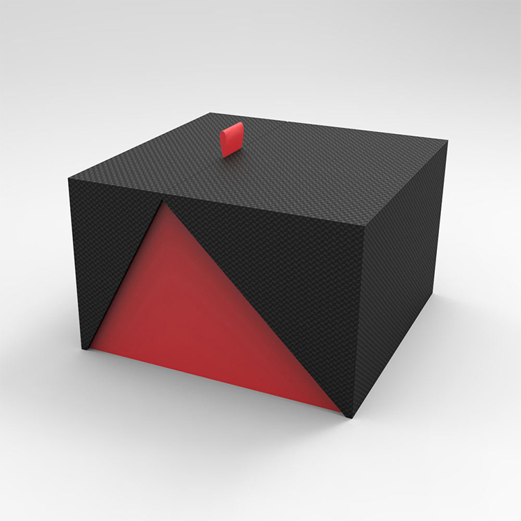 Custom-made deluxe rigid cardboard boxes, double-door rigged boxes.