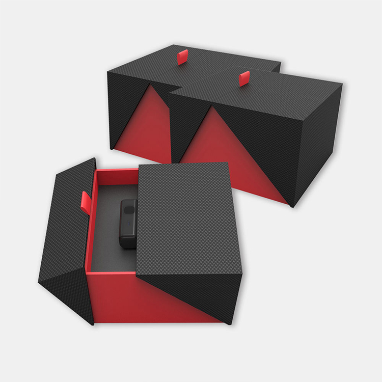 Custom-made deluxe rigid cardboard boxes, double-door rigged boxes.