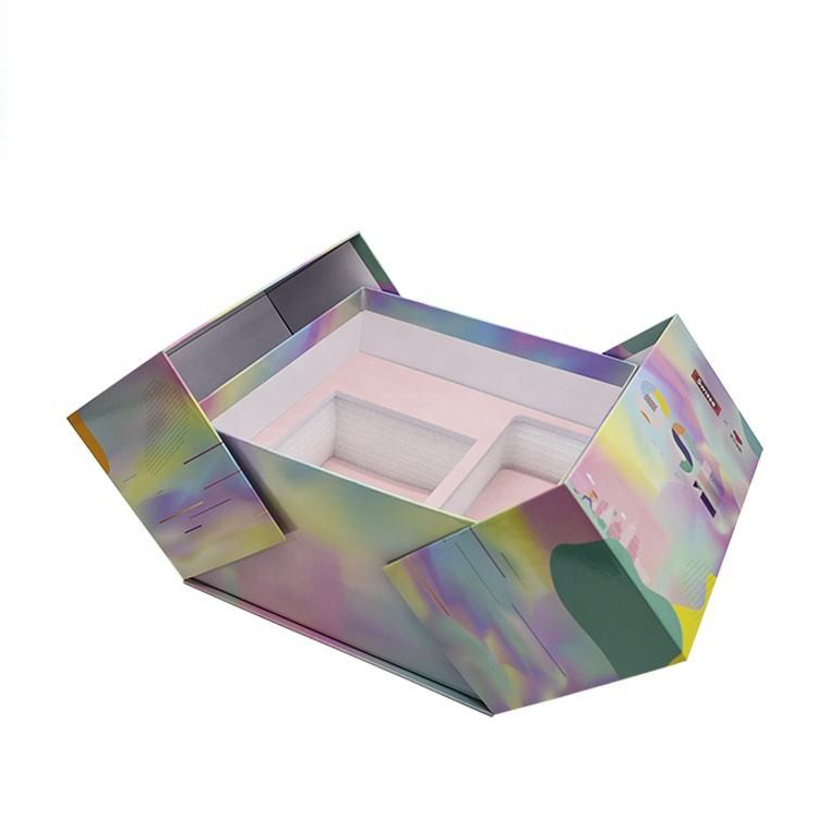 Double-Door Rigid Boxes Packaging uses recycled materials