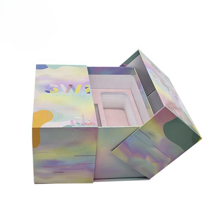 Double-Door Rigid Boxes Packaging uses recycled materials