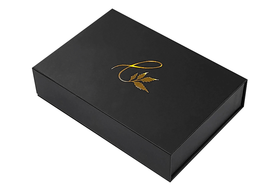 Eco-friendly art paper magnetic flip-top box packaging