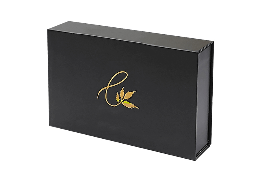 Eco-friendly art paper magnetic flip-top box packaging
