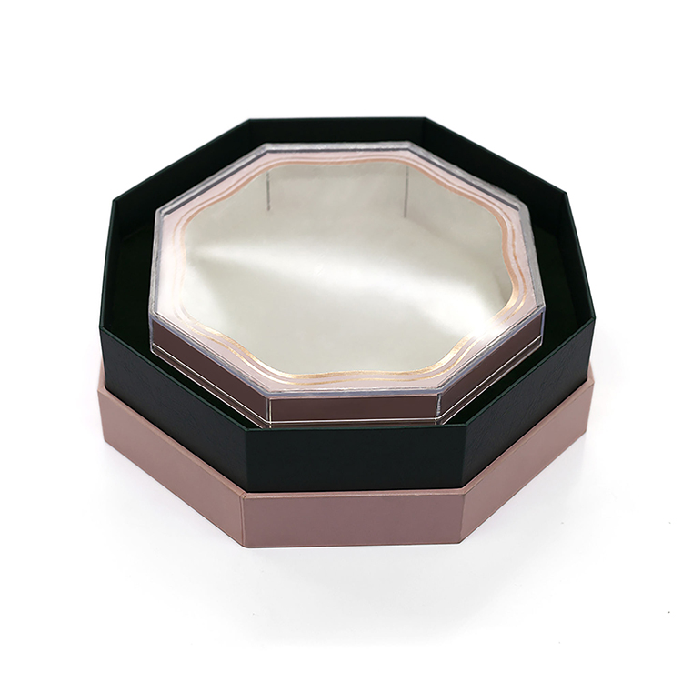 Embossed design Octagon Rigid Gift Boxes