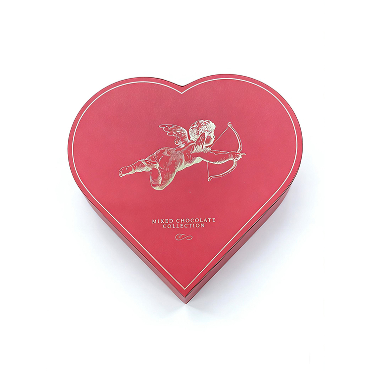 Heart Shape Box Packaging Premium Red Luxury Chocolate Packaging Box