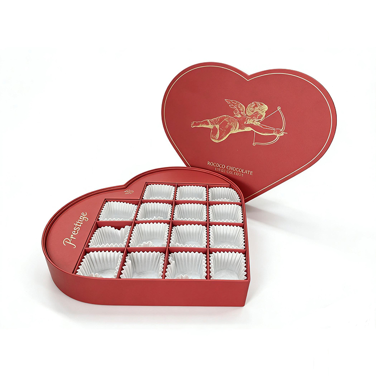 Heart Shape Box Packaging Premium Red Luxury Chocolate Packaging Box