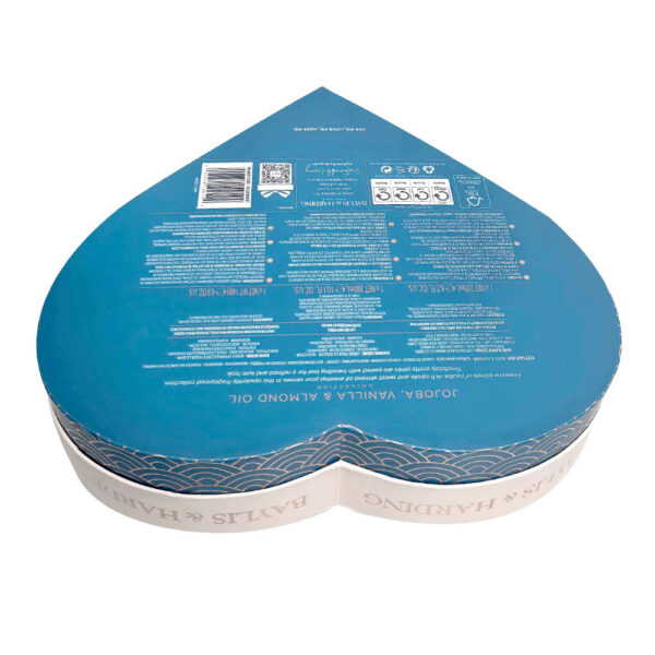 Heart shaped personal care gift packaging box