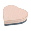 Heart shaped rigid gift box with insert