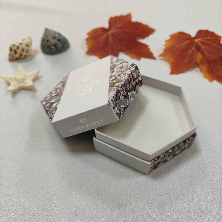 High-quality high-end cosmetics and jewelry, Hexagon Rigid Boxes