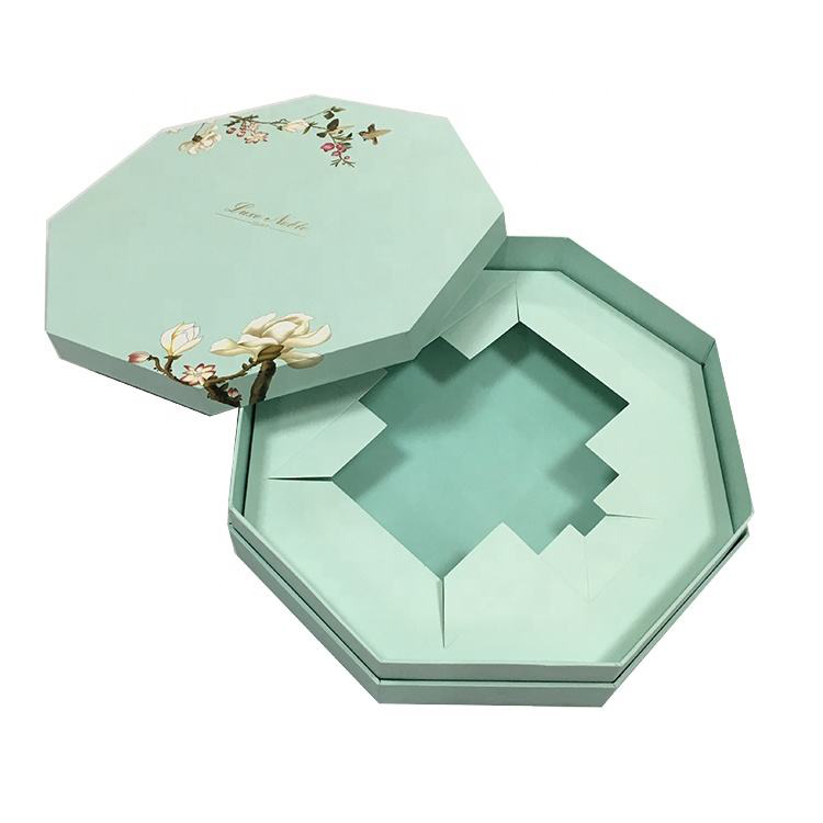 Recycled luxury cardboard boxes, Octagon Rigid Gift Boxes